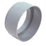 Gray plastic pipe fitting for Spectre Air Duct Hose Filter Adapter 3in