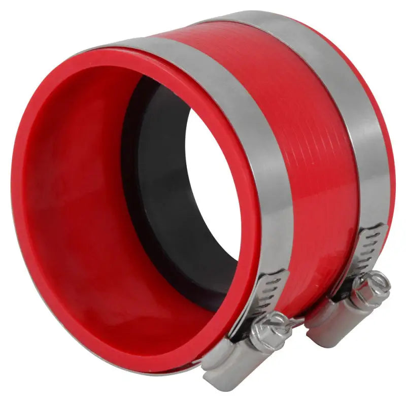 Spectre Coupler 3in. (PVC) w/Insert - Red - Truck & Automotive