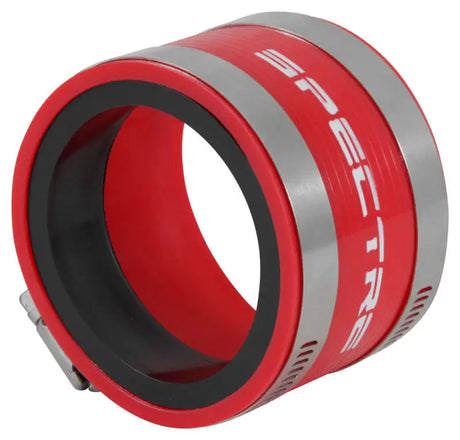 Spectre Coupler 3in. (PVC) w/Insert - Red - Truck & Automotive