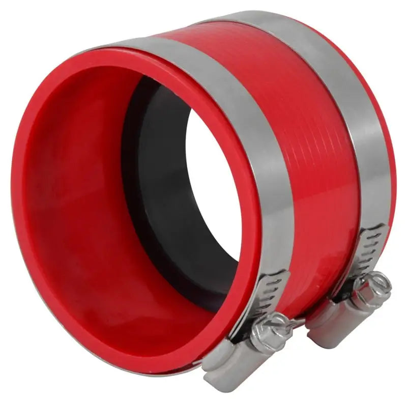 Spectre Coupler 3in. (PVC) w/Insert - Red - Truck & Automotive