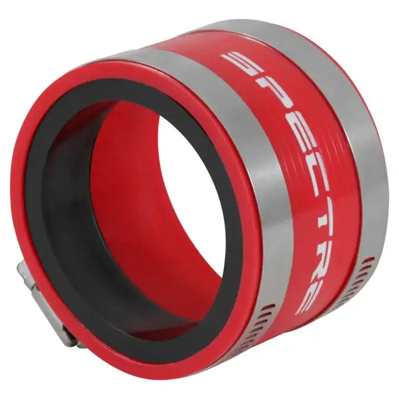 Spectre Coupler 3in. (PVC) w/Insert - Red - Truck & Automotive