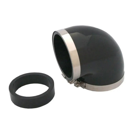 Spectre Coupler Elbow Reducer 3in. / 90 Degree w/2.5in. Insert (PVC) - Black 