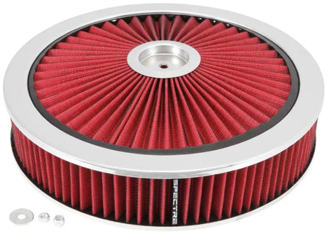 Spectre Spectre ExtraFlow HPR Air Cleaner Assembly 14in. x 3in. - Red
