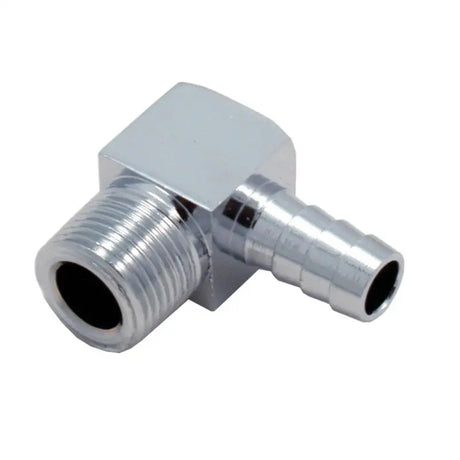 Spectre Fitting 90 Degree Barb NPT Threads (For 3/8in. Hose) - Chrome - Truck & Automotive