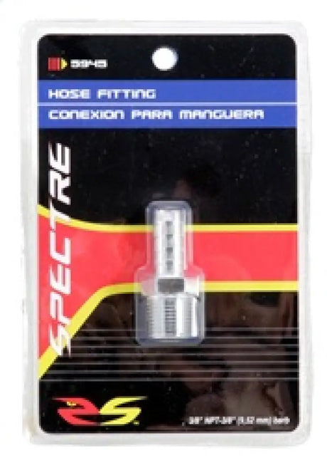 Spectre Fuel Fitting 3/8in. Hose Barb NPT Threads - Chrome 