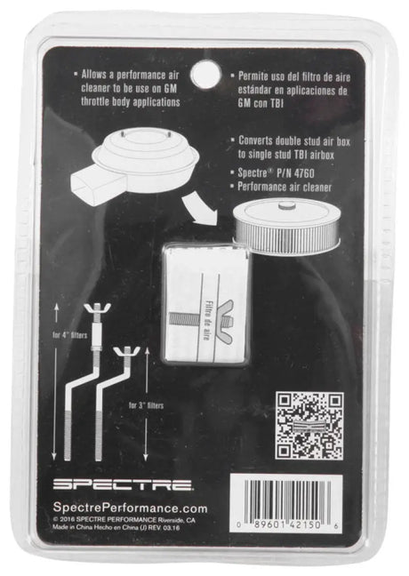 Spectre GM TBI Air Cleaner S-Stud Mounting Hardware (5in. Offset) 