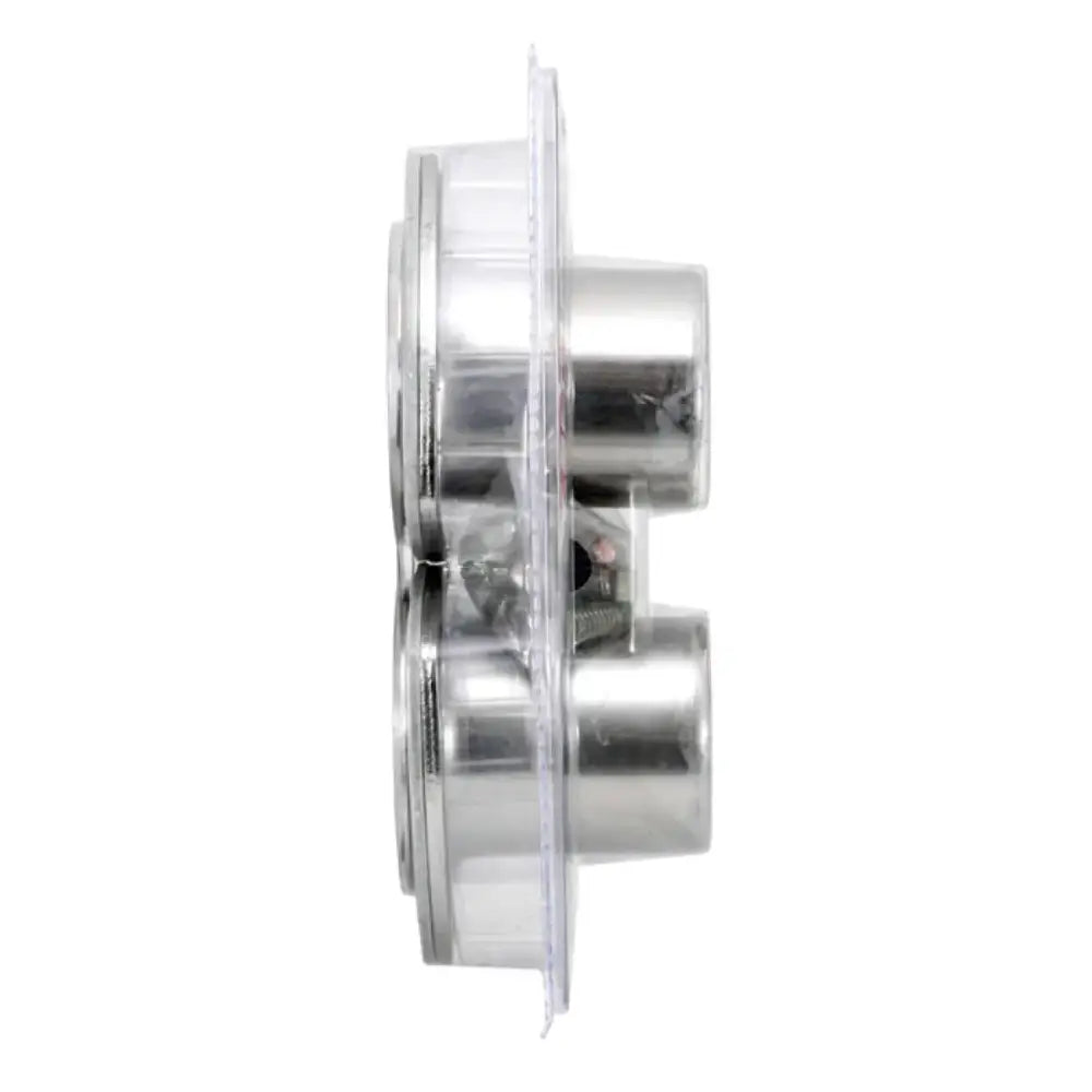 Two silver RCA jacks in clear packaging for Spectre Header Reducer Kit setup