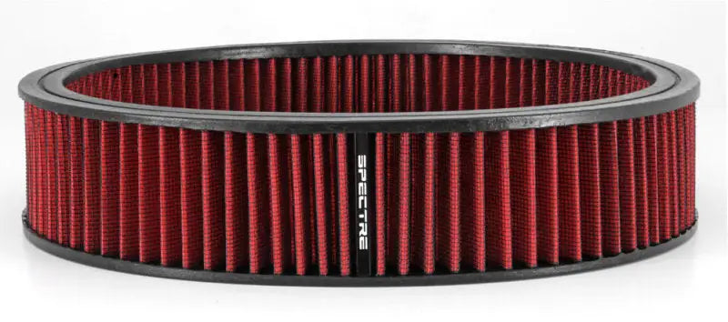 Round red air filter for Spectre HPR Round Air Filter 14in x 3in