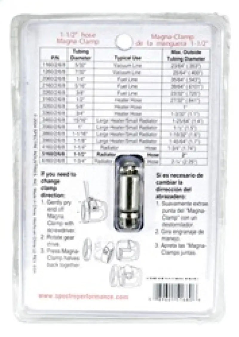 Spectre Magna-Clamp Hose Clamp 1-1/2in. - Chrome - Truck & Automotive