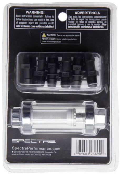 Spectre Premium Clearview Fuel Filter (Incl. 1/4in. / 5/16in. / 3/8in. Barb Fittings) - Truck & Automotive