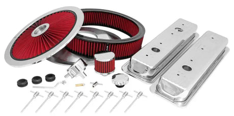 Spectre SB Chevy Centerbolt Deluxe Engine Dress Up Kit - Red 