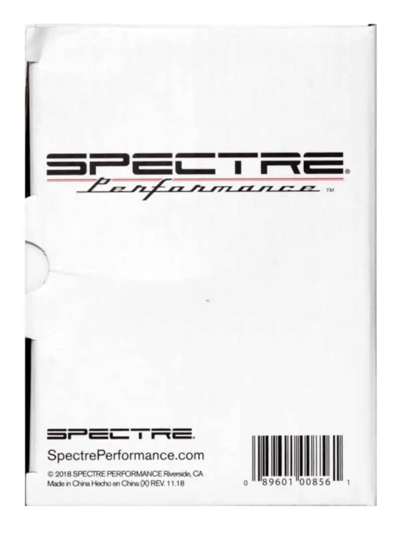 Spectre Universal Intake Tube Kit 3in Aluminum Black with Spectre Performance packaging
