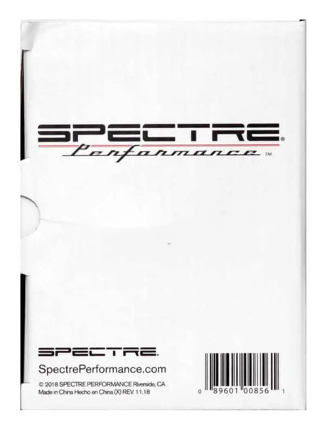 Spectre Universal Intake Tube Kit 3in Aluminum Black with Spectre Performance packaging