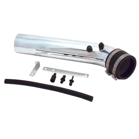 Chrome air intake tube with accessories for Spectre Universal Intake Tube Kit 3in Aluminum