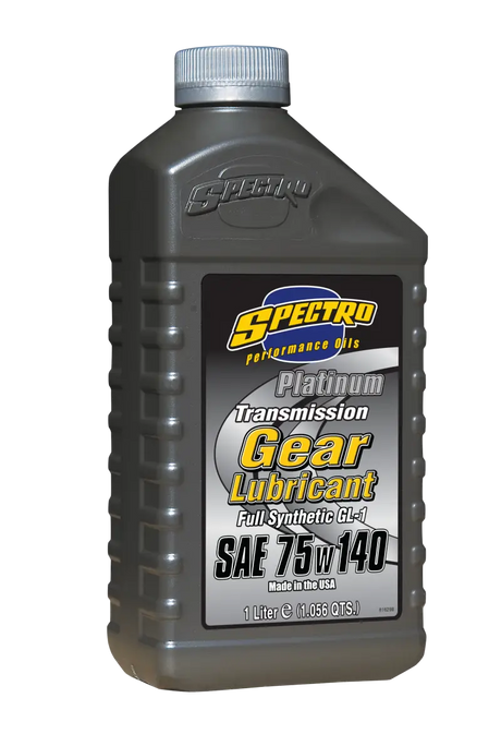 Spectro Platinum 75W140 Synthetic Transmission Gear Lubricant in a 1L bottle