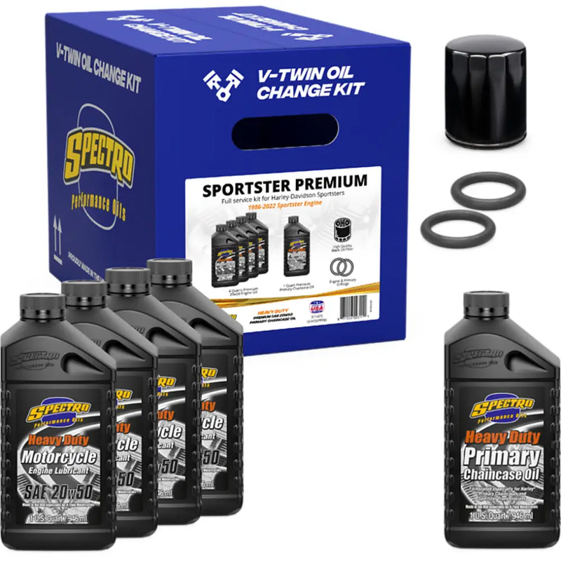 Spectro V-Twin Full Oil Service Kit Oil Change Kit 311473 - XL V-Twin Premium