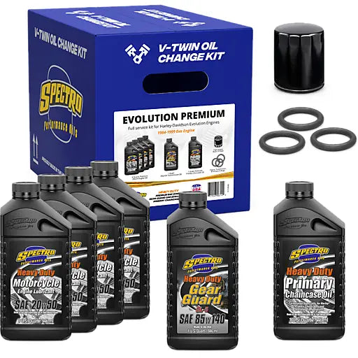 Spectro V-Twin Full Oil Service Kit EVO Oil Change Kit 311477 - V-Twin Premium