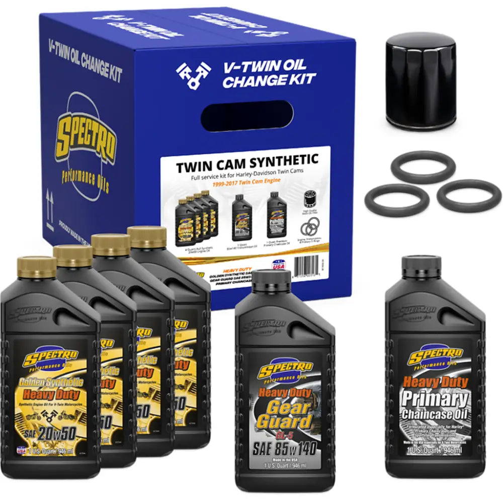 Spectro V-Twin Full Oil Service Kit TC Oil Change Kit 311476 - V-Twin Synthetic