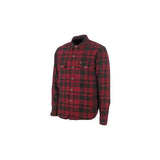 Red and black plaid flannel moto shirt from Speed and Strength Black 9 2.0 Red collection