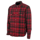 Red and black plaid flannel shirt from Speed and Strength Black 9 2.0 Moto Shirt Red Small