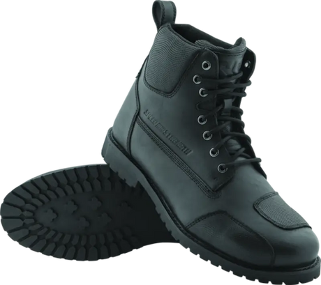 Black leather Speed and Strength Call to Arms Boot Black with stylish black design