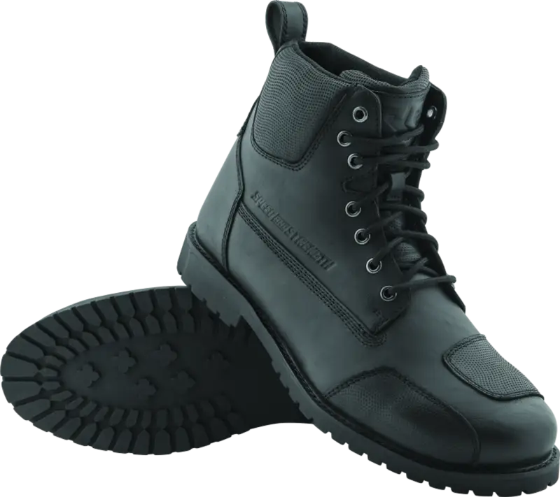 Black leather arms boot for working, Speed and Strength Call to Arms Boot Black