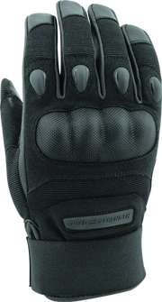 Black tactical arms gloves for enhanced grip and durability in tough conditions