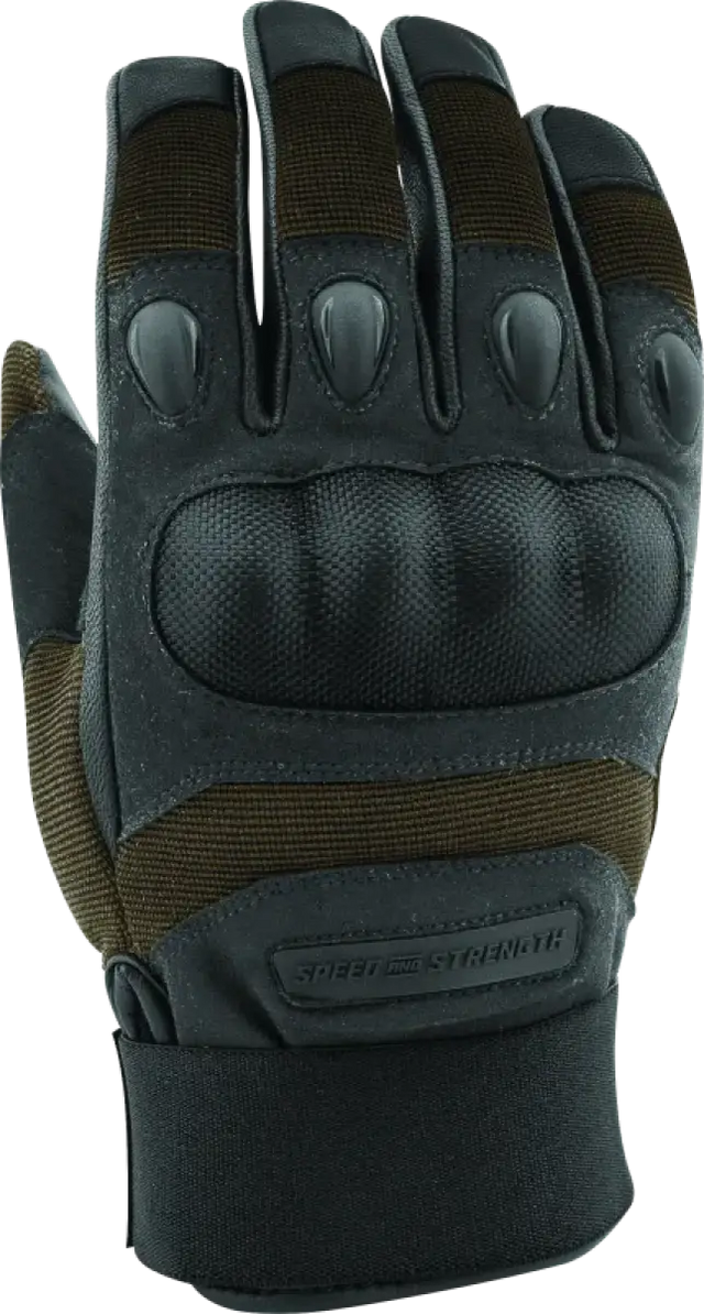Black tactical arms gloves from Speed and Strength Call to Arms Gloves Brown Large for extra grip