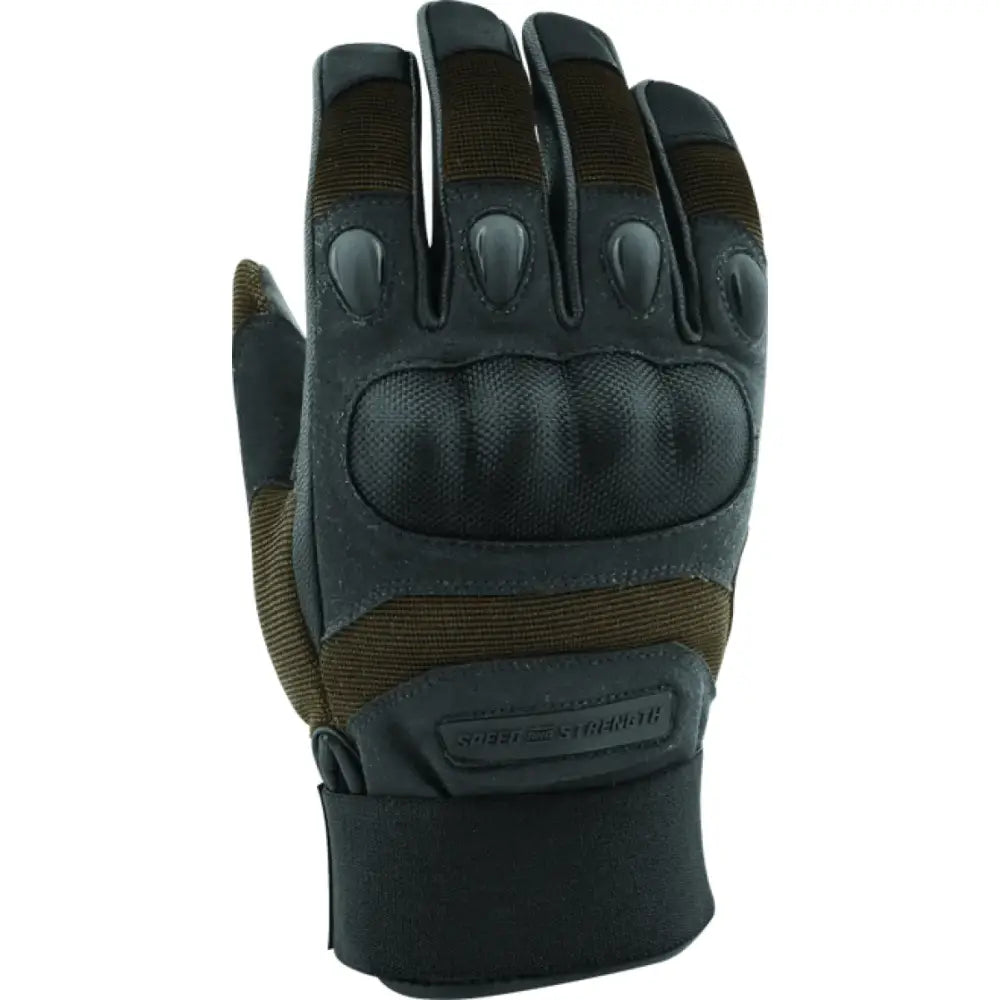 Tactical black glove from Speed and Strength Call to Arms Gloves Brown XL series