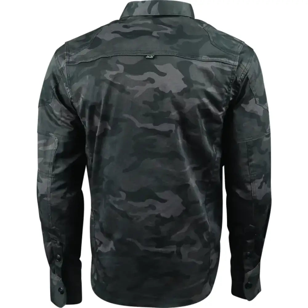 Camouflage long-sleeved arms moto shirt for motorcycle lovers, Speed and Strength Call to Arms Moto Shirt Small