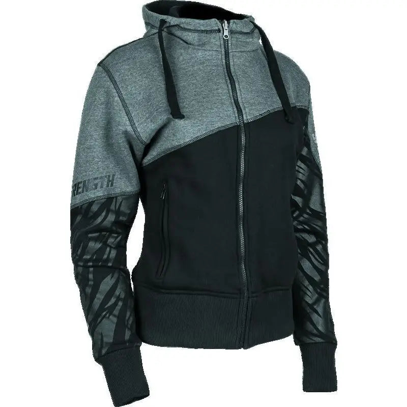 Speed and Strength 884443 Speed and Strength Cat Outa Hell Hoody Grey/Black Womens - Large - 884443