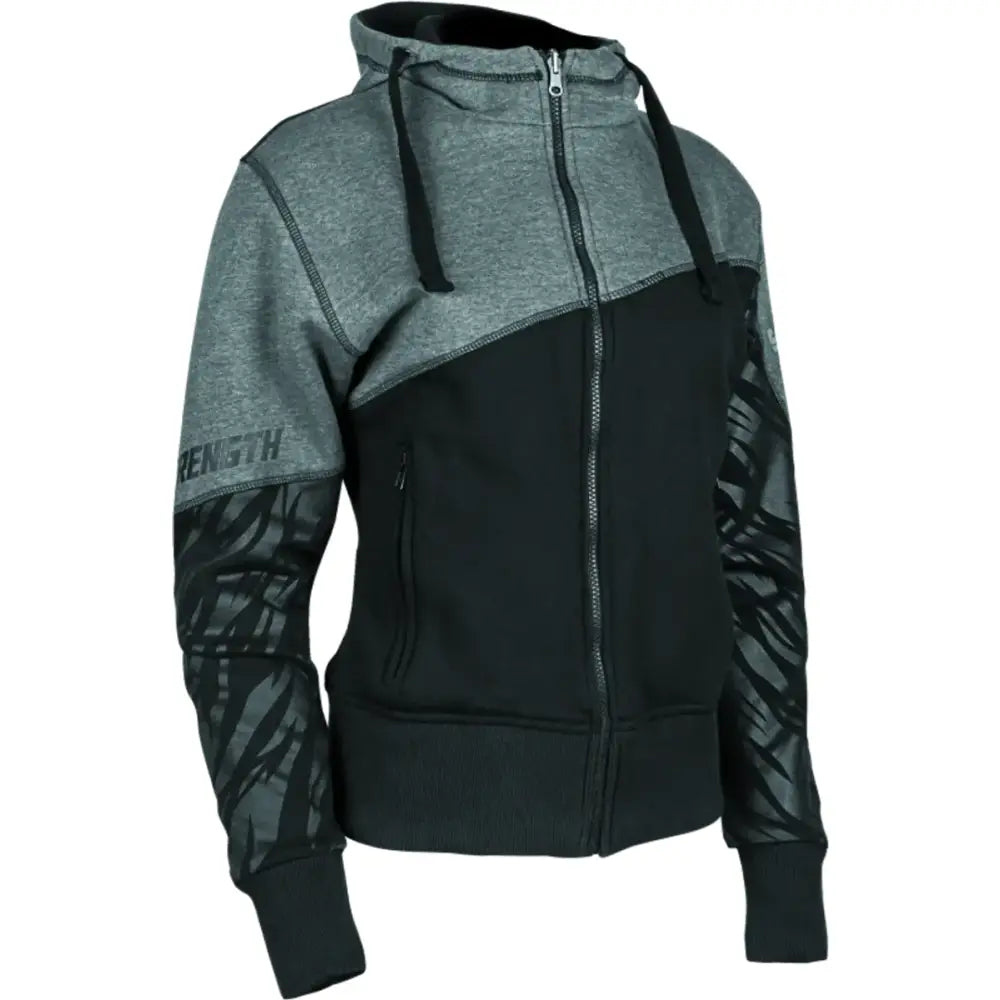 Speed and Strength Cat Outa Hell Hoody Grey/Black Womens - XS - 884440 - Apparel