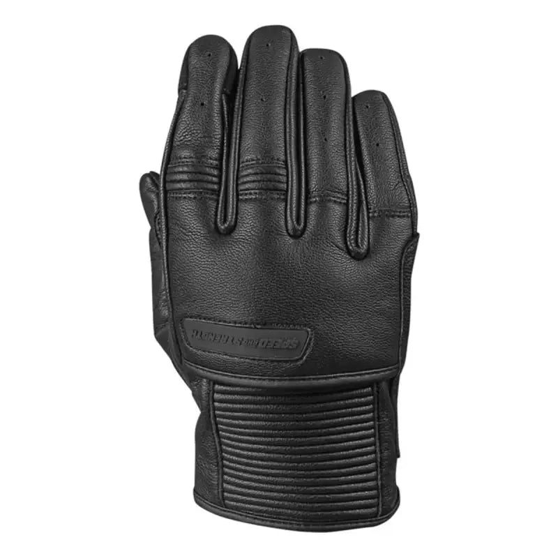 Black leather gloves from Speed and Strength Off the Chain Leather Gloves collection
