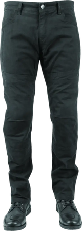 Black motorcycle pants featuring Strength Dogs War Pant Camouflage design for tough rides