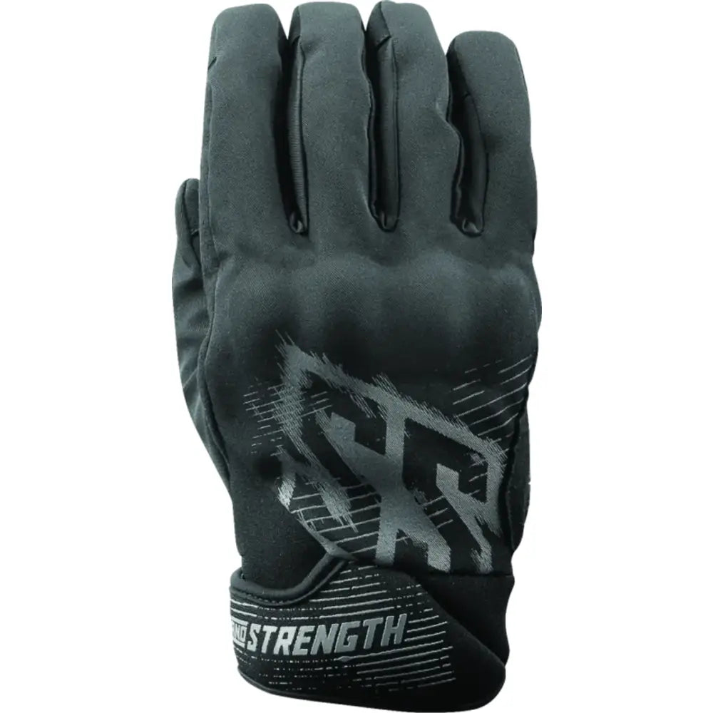 Black Speed and Strength Fame and Fortune Gloves for strong grip and style
