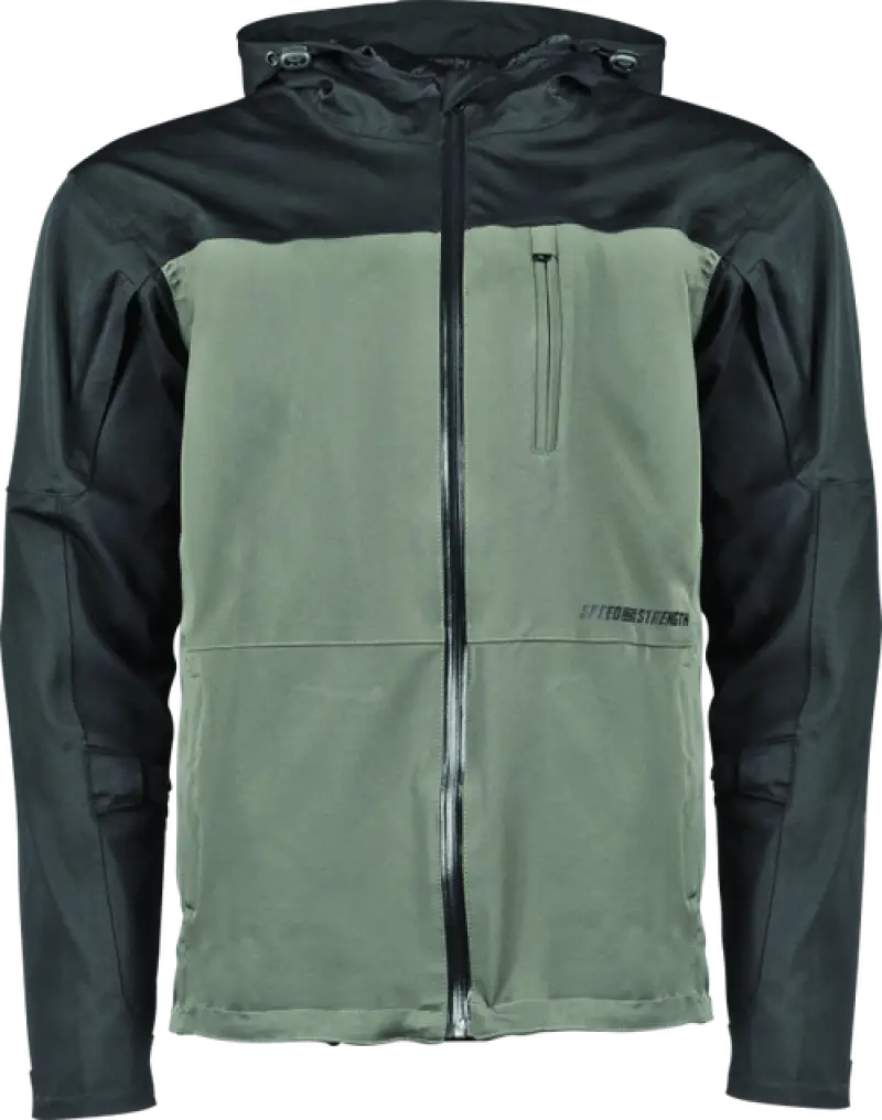 Two-tone hooded jacket from Speed and Strength Fame and Fortune Jacket Black 2XL