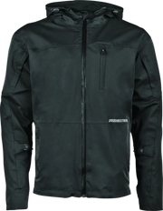 Black hooded Speed and Strength Fame and Fortune Jacket for a bold look