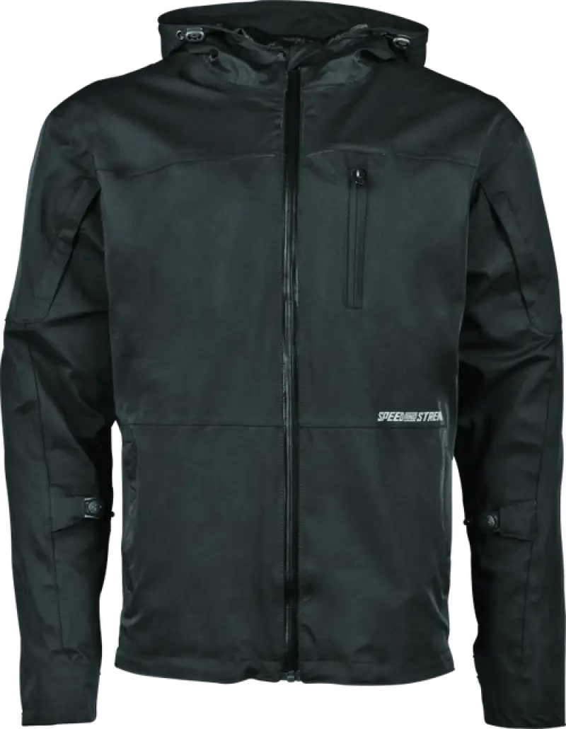 Black hooded jacket from Speed and Strength Fame and Fortune Collection in Black Olive 2XL