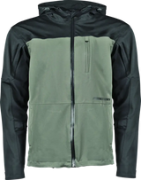 Two-tone Hooded Rain Jacket Black Olive from Speed and Strength Fame and Fortune series
