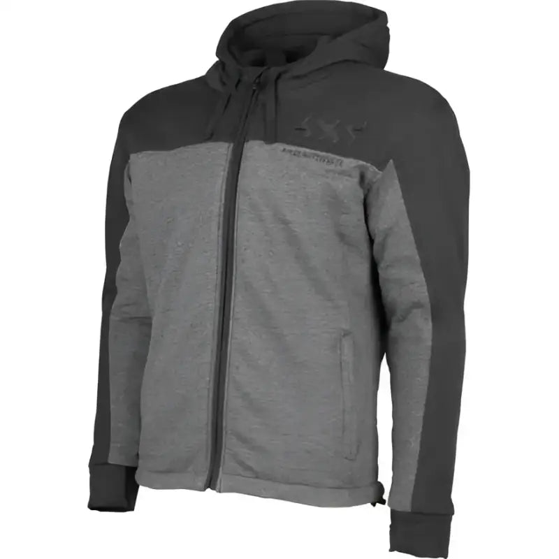 Gray and black Speed and Strength Hammer Down Armored Hoody perfect for strength hammer fans
