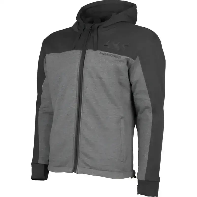 Gray and black Speed and Strength Hammer Down Armored Hoody perfect for strength hammer fans