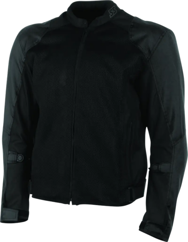 Black mesh motorcycle jacket from Speed and Strength Lightspeed Mesh collection, perfect for riding enthusiasts