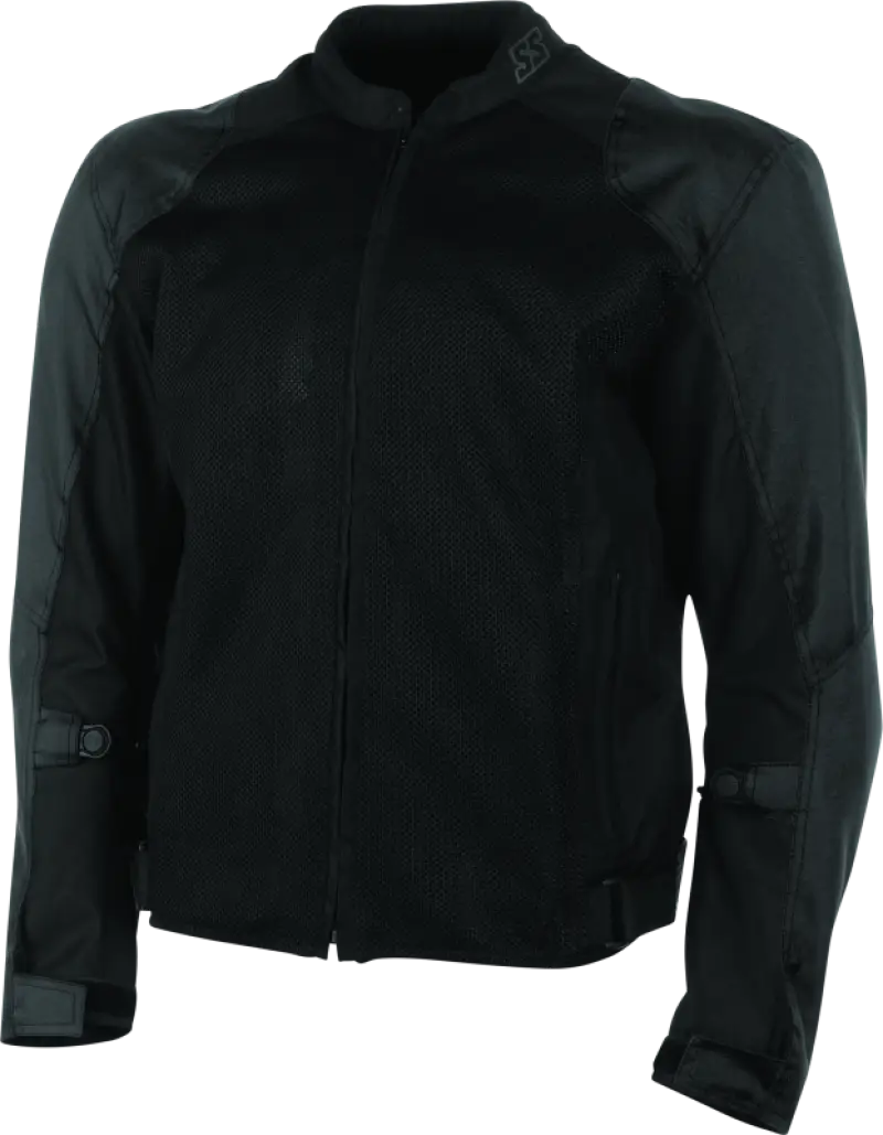 Black mesh motorcycle jacket from Speed and Strength Lightspeed Mesh Jacket Black collection