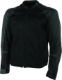 Black mesh motorcycle jacket from Speed and Strength Lightspeed Mesh collection