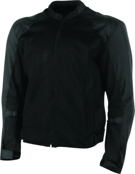 Black mesh motorcycle jacket from Speed and Strength Lightspeed Mesh Jacket collection