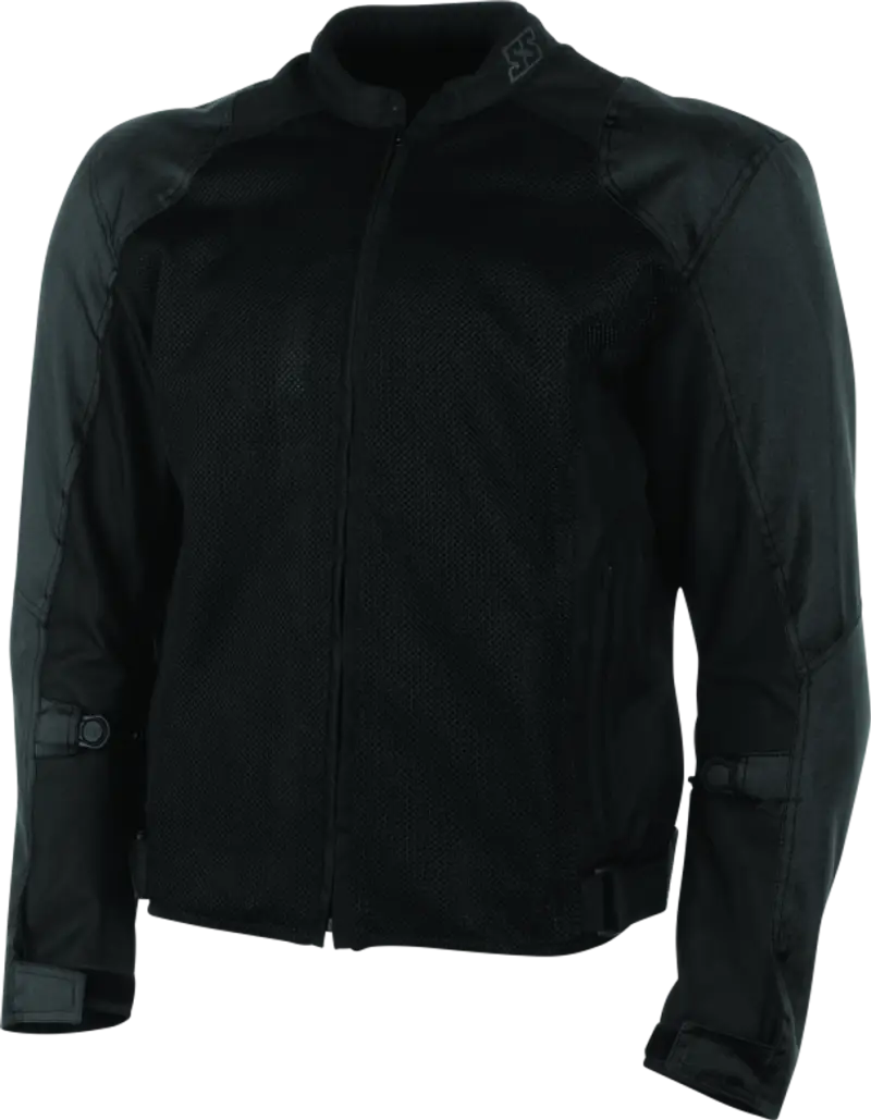 Black mesh motorcycle jacket from Speed and Strength Lightspeed Mesh collection in red black