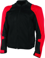 Black and red Strength Lightspeed Mesh Jacket for motorcycle riding in XL size
