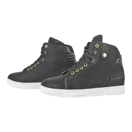 Black leather high-top sneakers from Speed and Strength Mad Dash Leather Shoes for women
