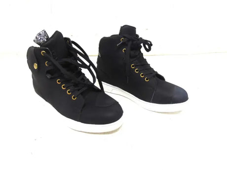 Black high-top Speed and Strength Mad Dash Leather Shoes for women