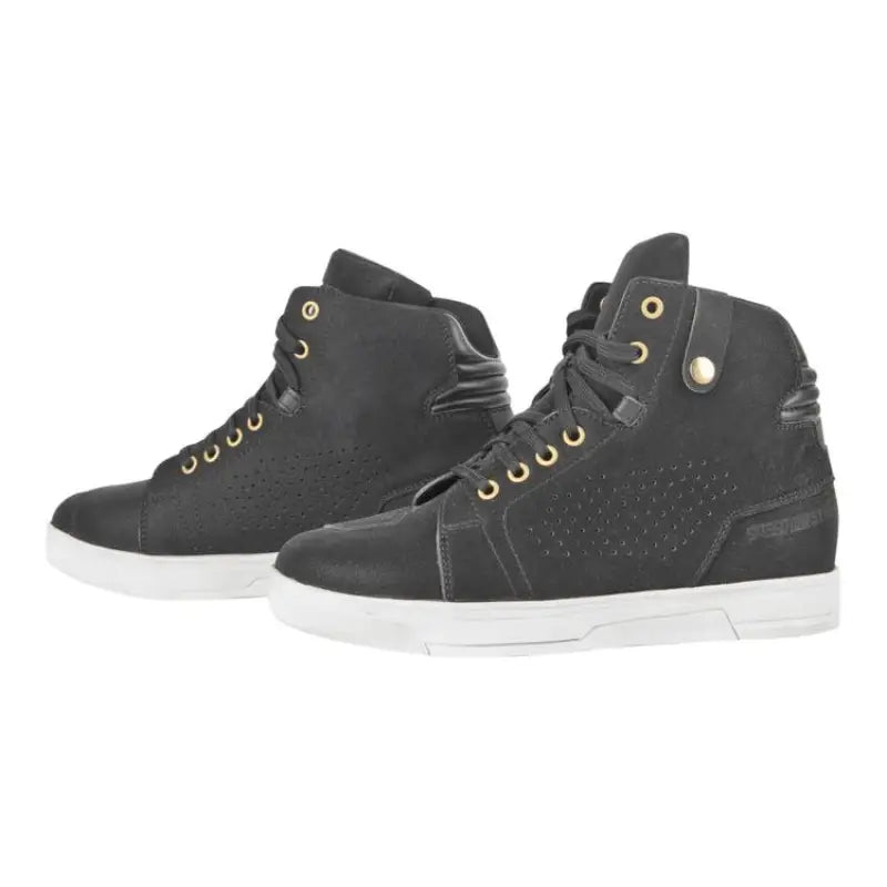 Black leather high-top sneakers from Speed and Strength Mad Dash Leather Shoes